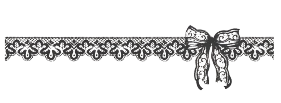 Black bow decoration